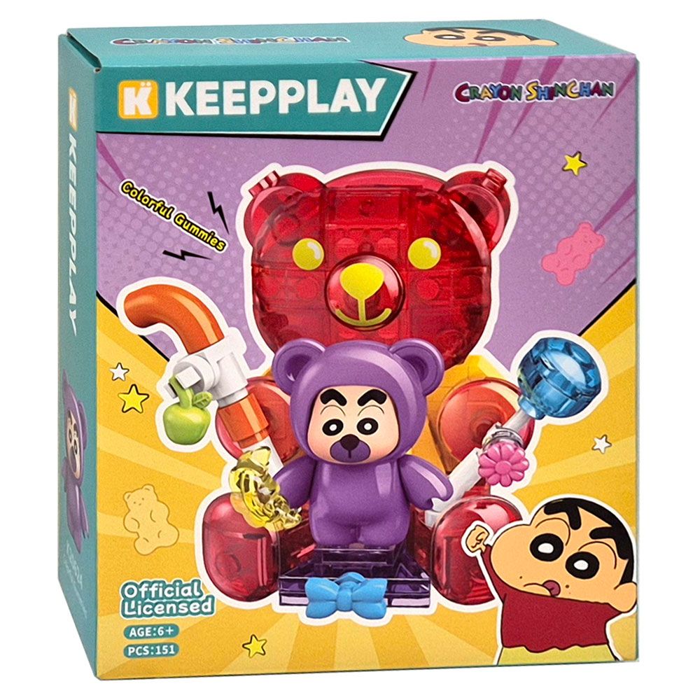 짱구는못말려 곰돌이 캔디 블럭 장난감 어린이 블록 선물