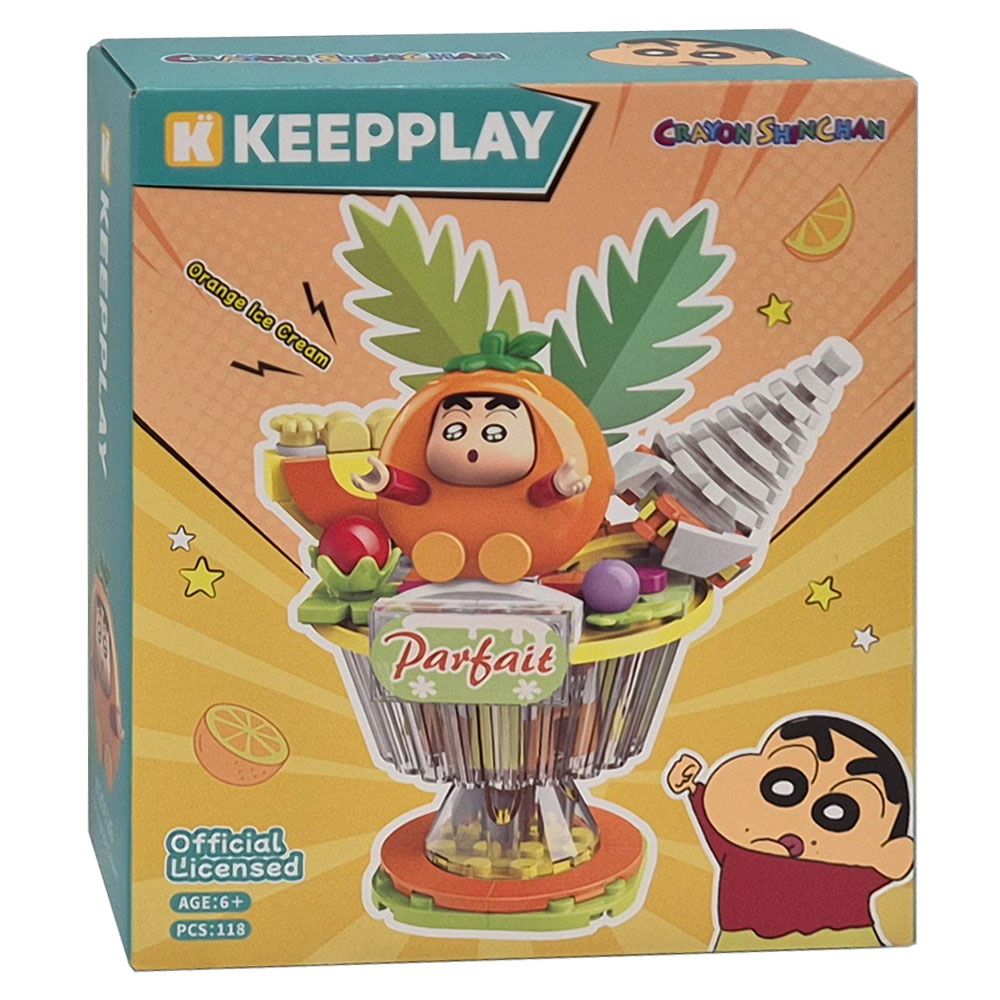 짱구는못말려 오렌지 아이스크림 블럭 장난감 어린이 블록 선물