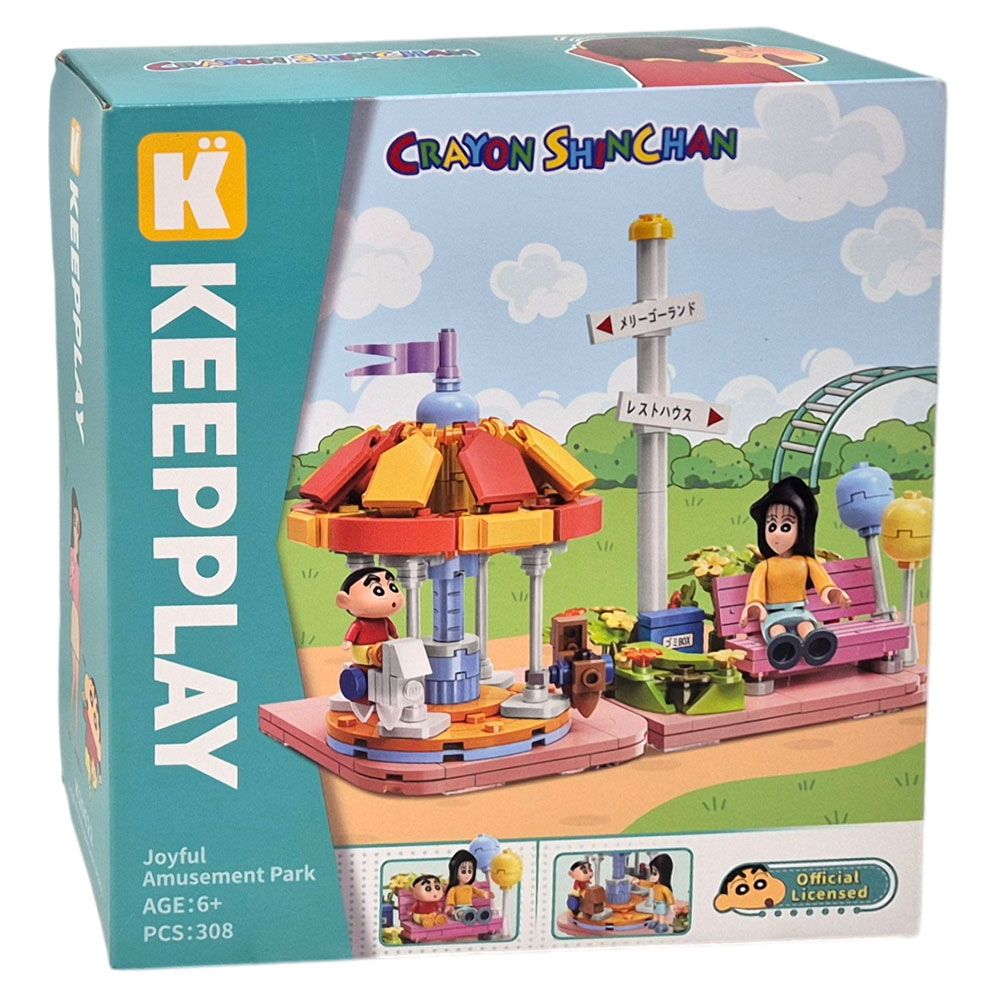 짱구는못말려 짱구의 행복한 놀이동산 블럭 장난감 어린이 블록 선물