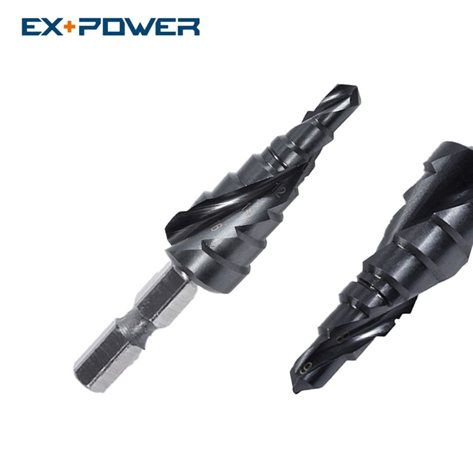 홀커터 홀쏘 임팩 헤리컬 2날 7단 3M 6-18mm 스텝드릴