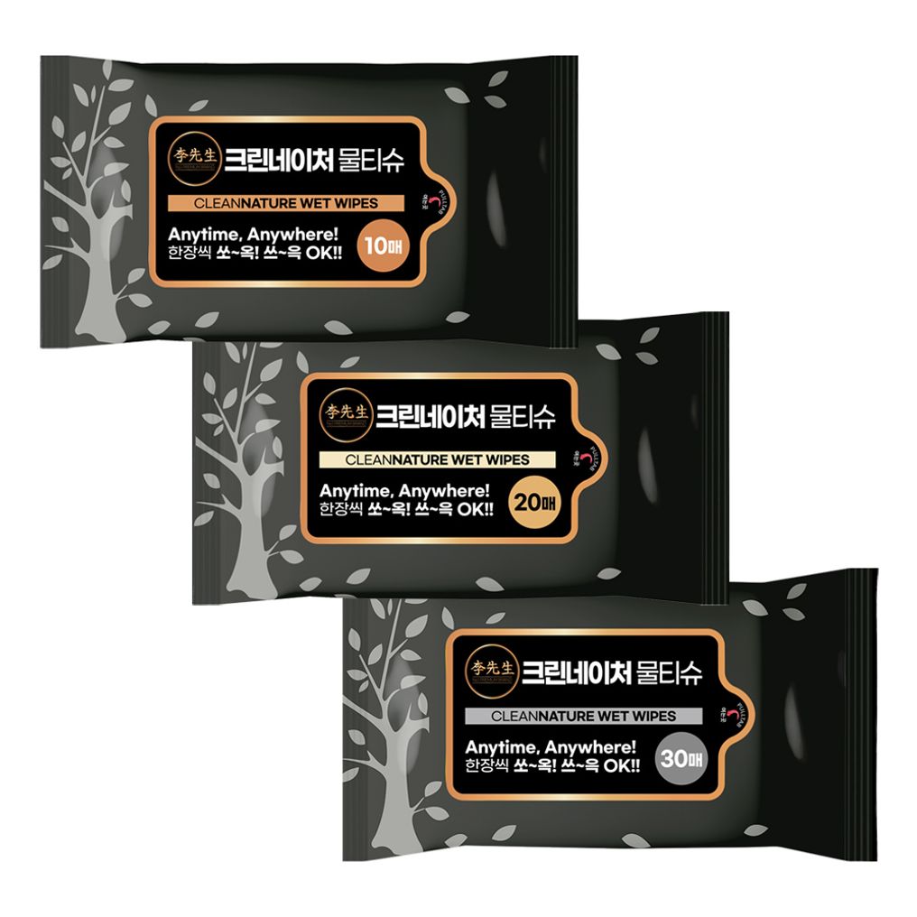 이선생 크린네이처 물티슈 10매 20매(1000개 이상 주문)