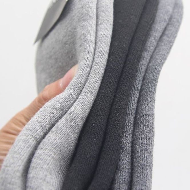 단색 기모 장목양말 3켤레 방한용 두꺼운양말 남성 여성 사이즈