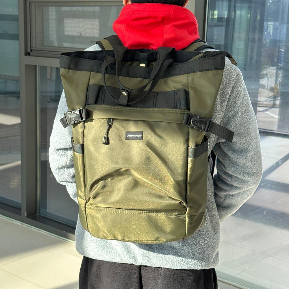 남성 학생 캐주얼 토트 백팩