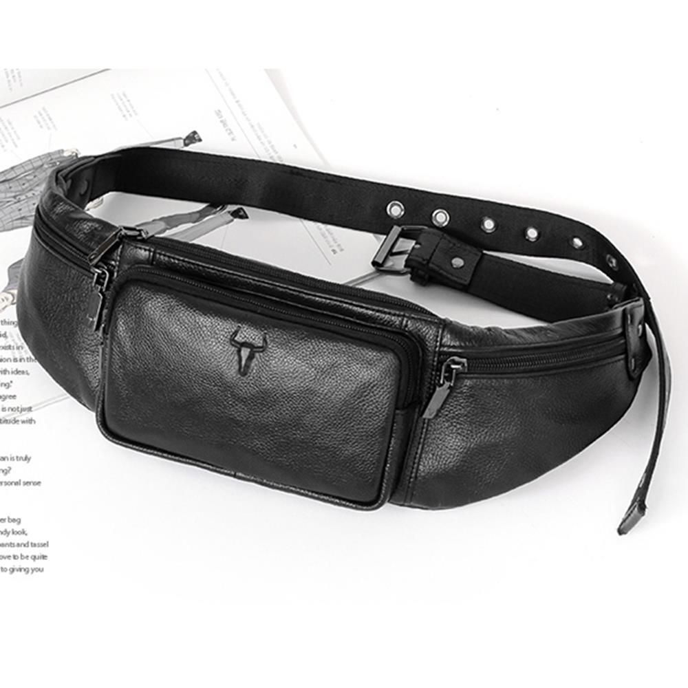 멋스러운 남자 가죽 힙색 슬림한 여행힙색