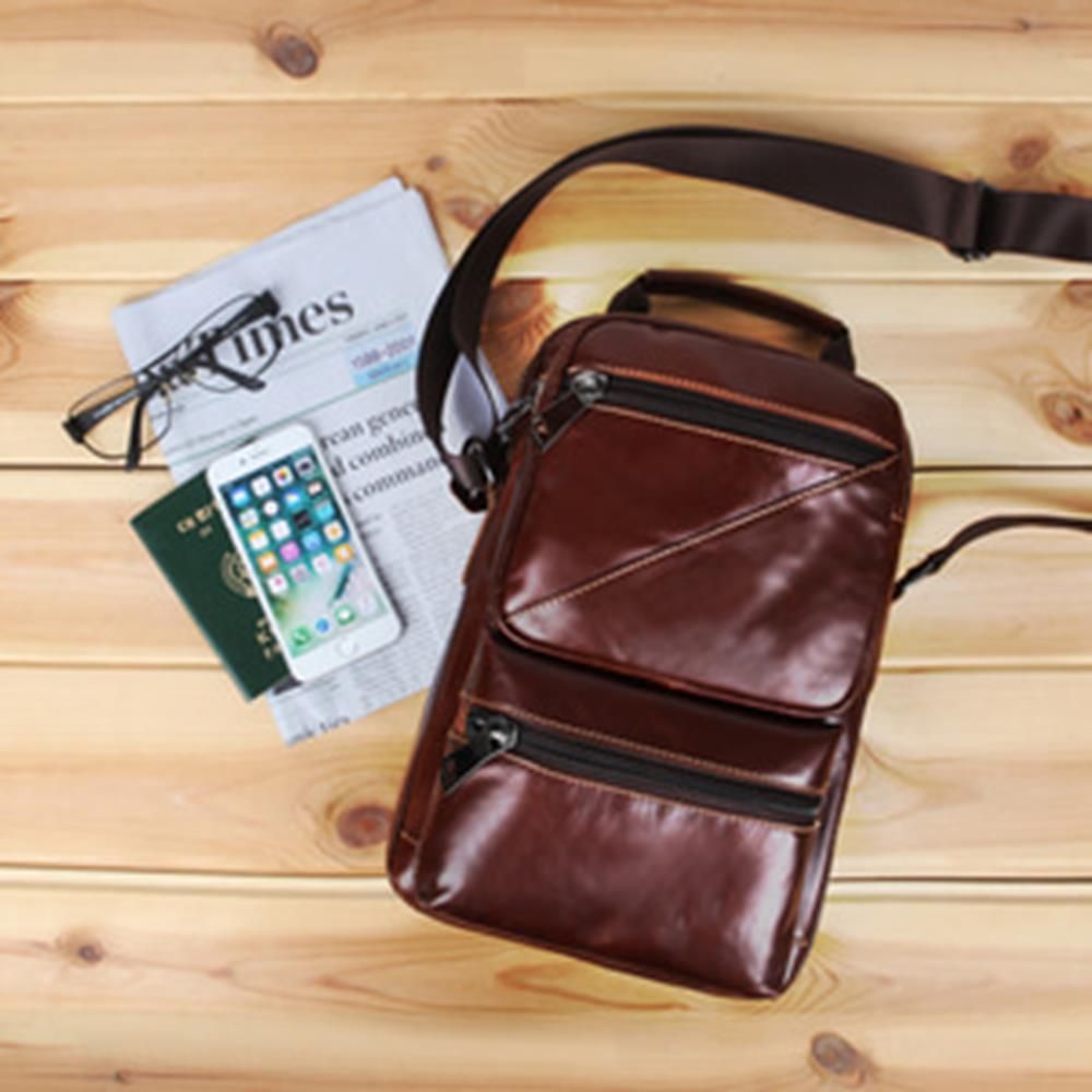 클래식한 퀄리티높은 소가죽 크로스백