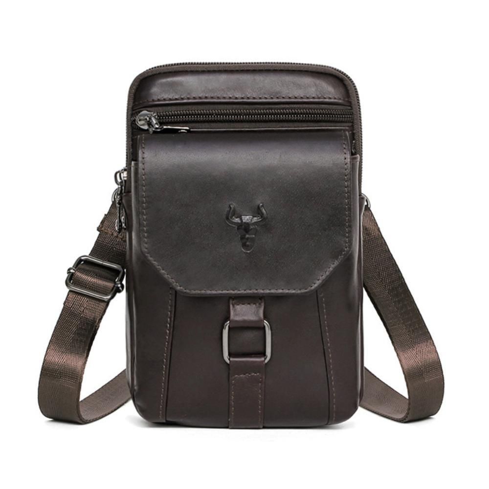 소가죽 크로스백 여행 여권 가방