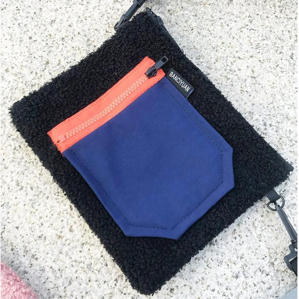 여자 겨울 포근한 털 미니 크로스백