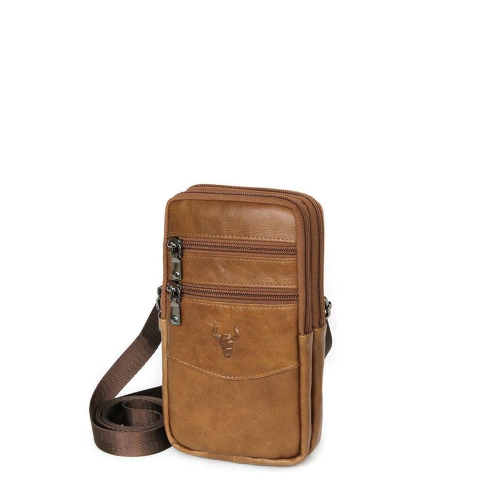 아빠 가죽 핸드폰 여권 여행 미니크로스백