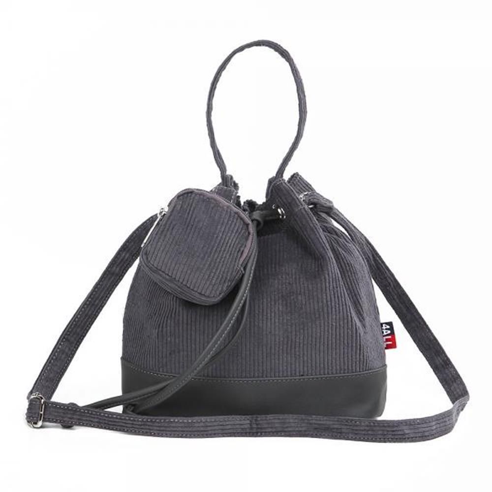 네추럴 코듀로이 따뜻한느낌 여자 버킷백