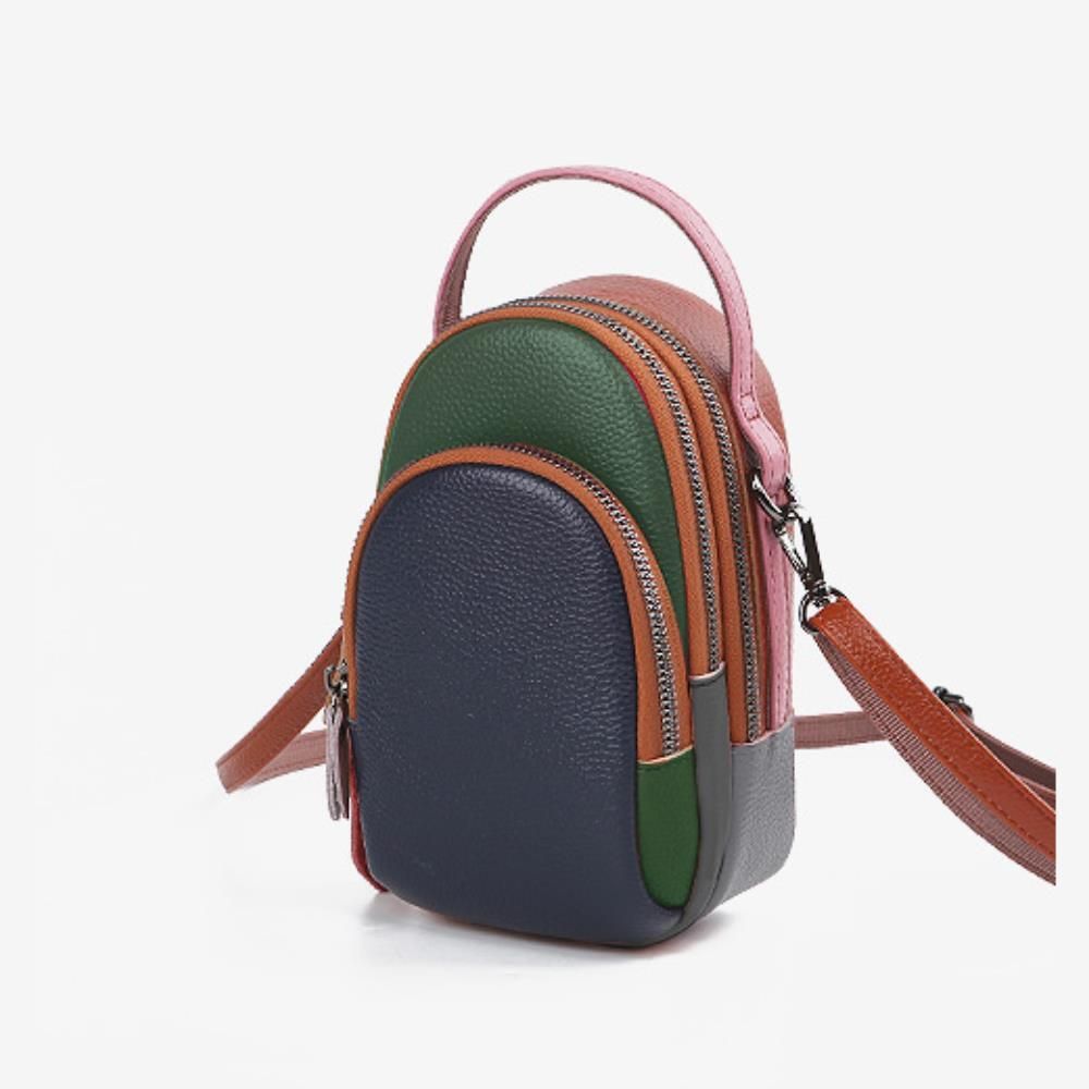 여자 가볍운 여행 핸드폰 가죽미니크로스백