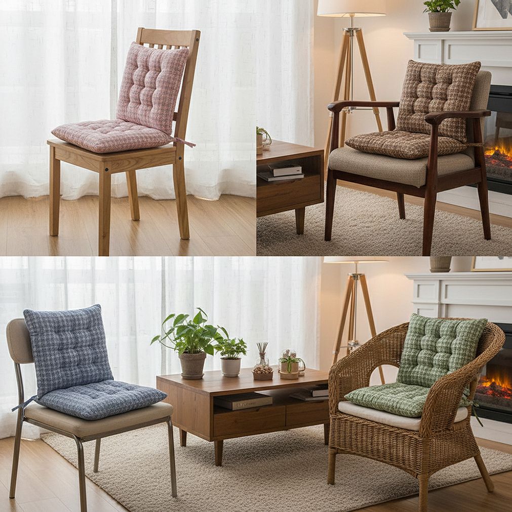 극세사 크레커 쿠션 의자방석 색상랜덤2p