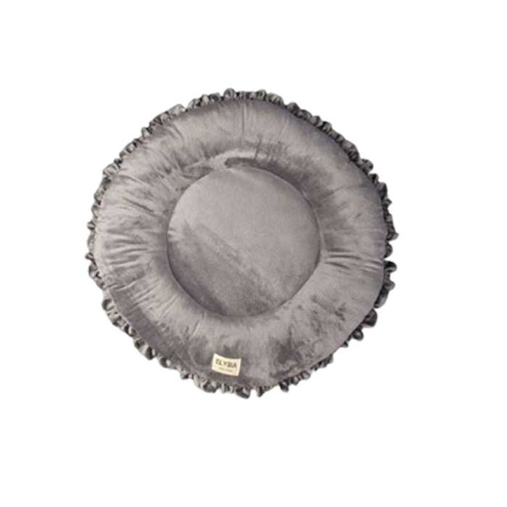 엘리시아 극세사 프릴도넛 반려동물 방석 (대) 그레이