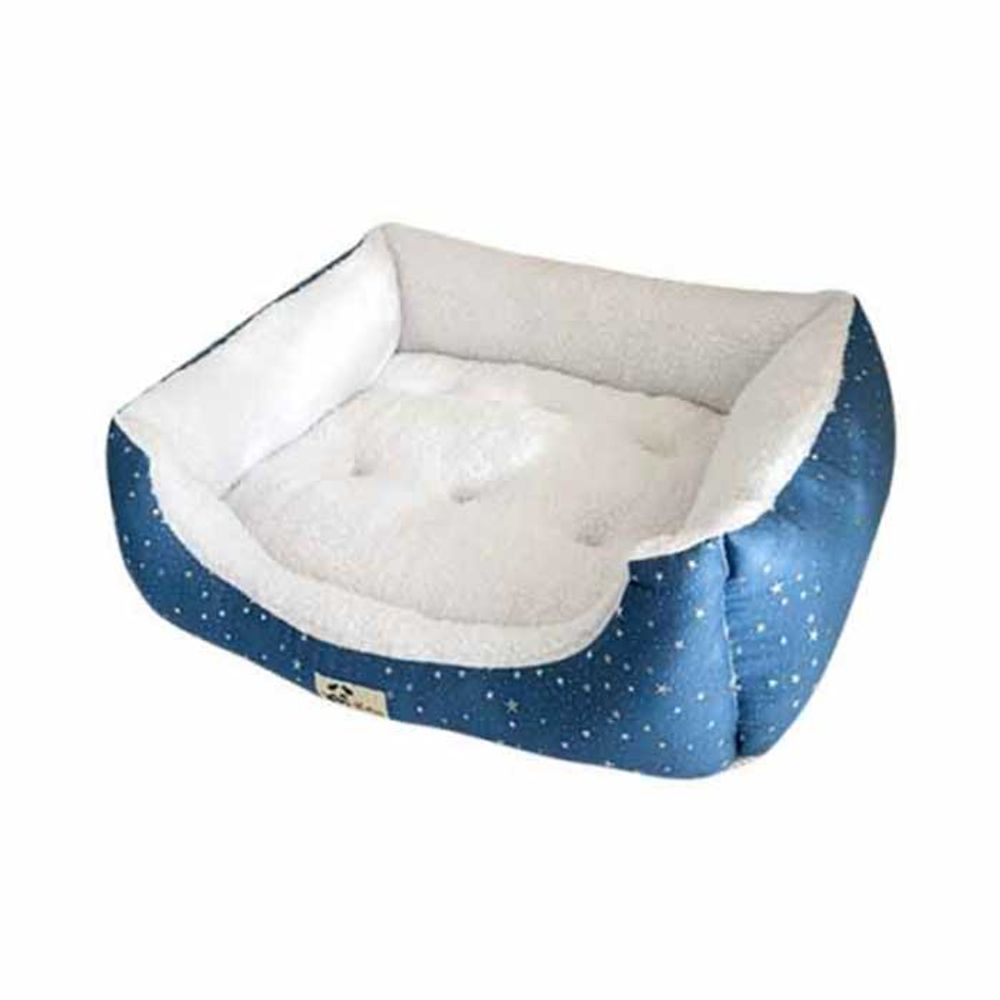 대진 도트별 프레임 반려동물 방석 (블루)