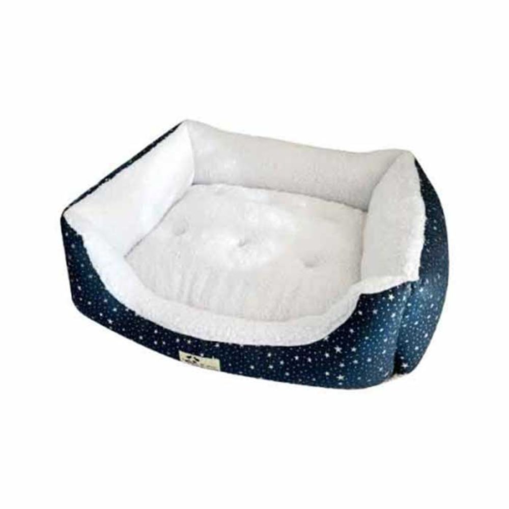 대진 도트별 프레임 반려동물 방석 (네이비)