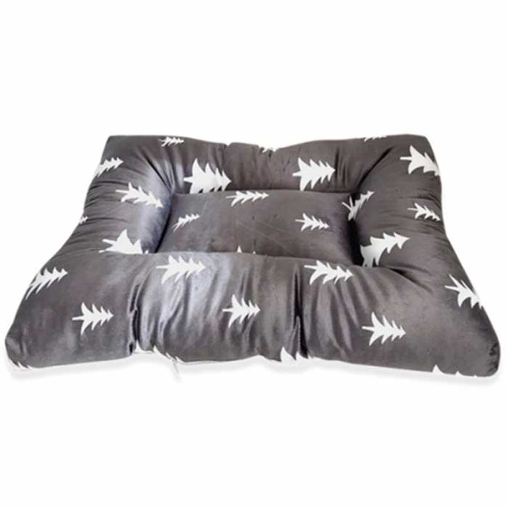 킹스독 트리 극세사 반려동물 사각방석 L (그레이나무)