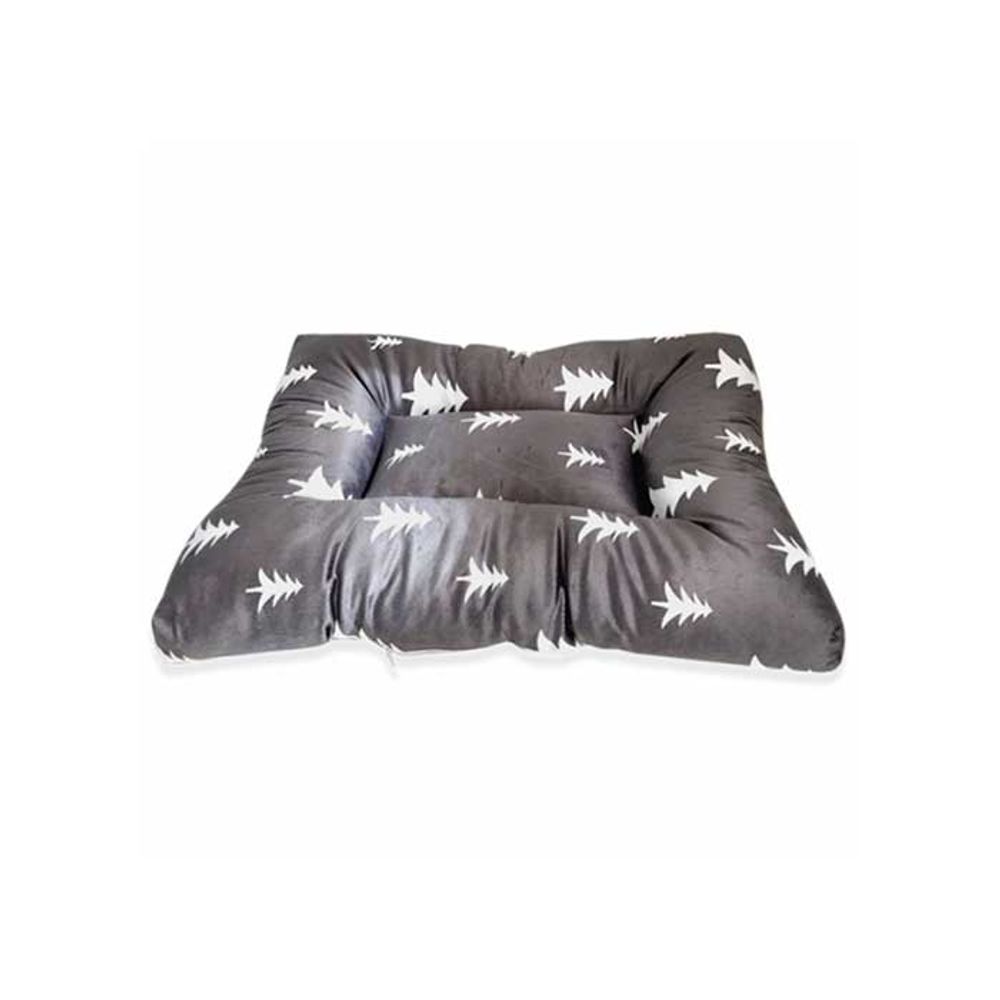 킹스독 트리 극세사 반려동물 사각방석 M (그레이나무)