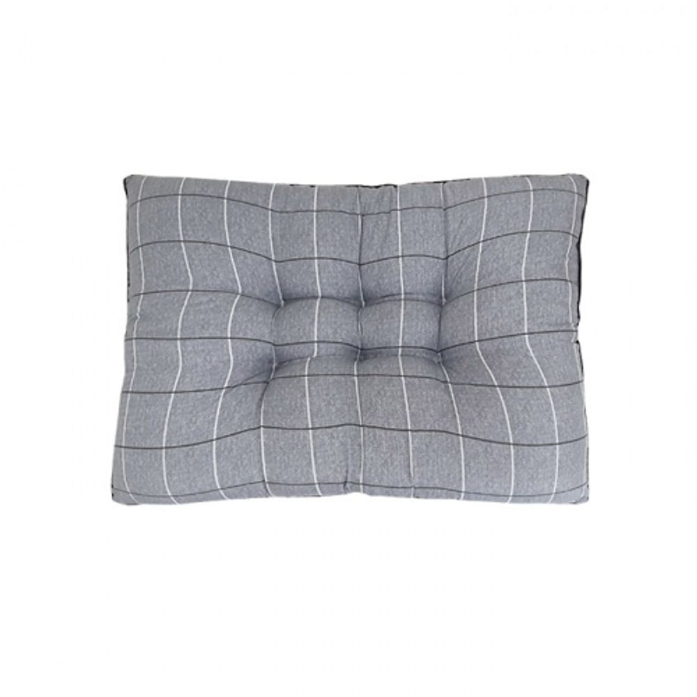 대진 체크 반려동물 평방석 (그레이)