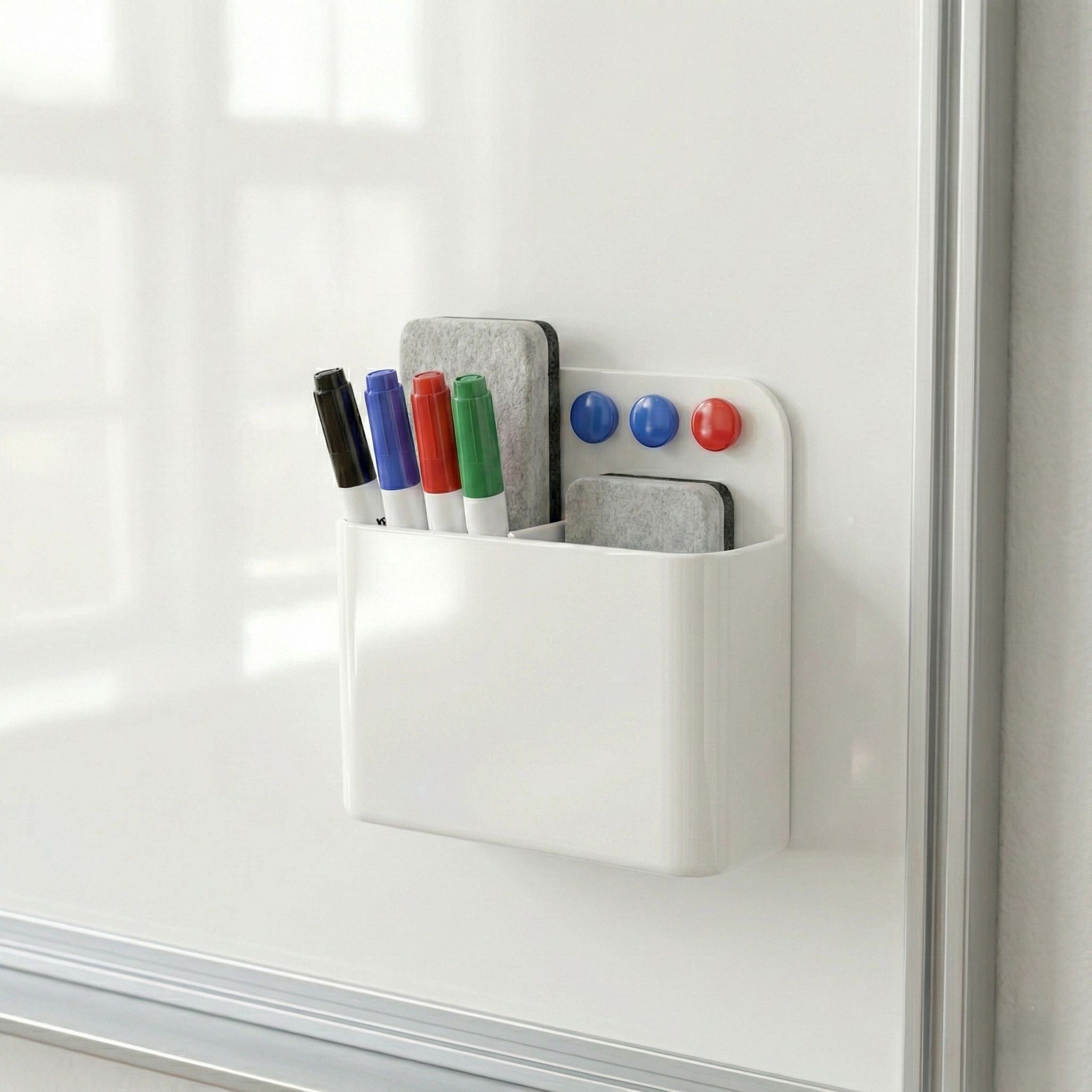 자석 칸분리 연필 펜 꽂이