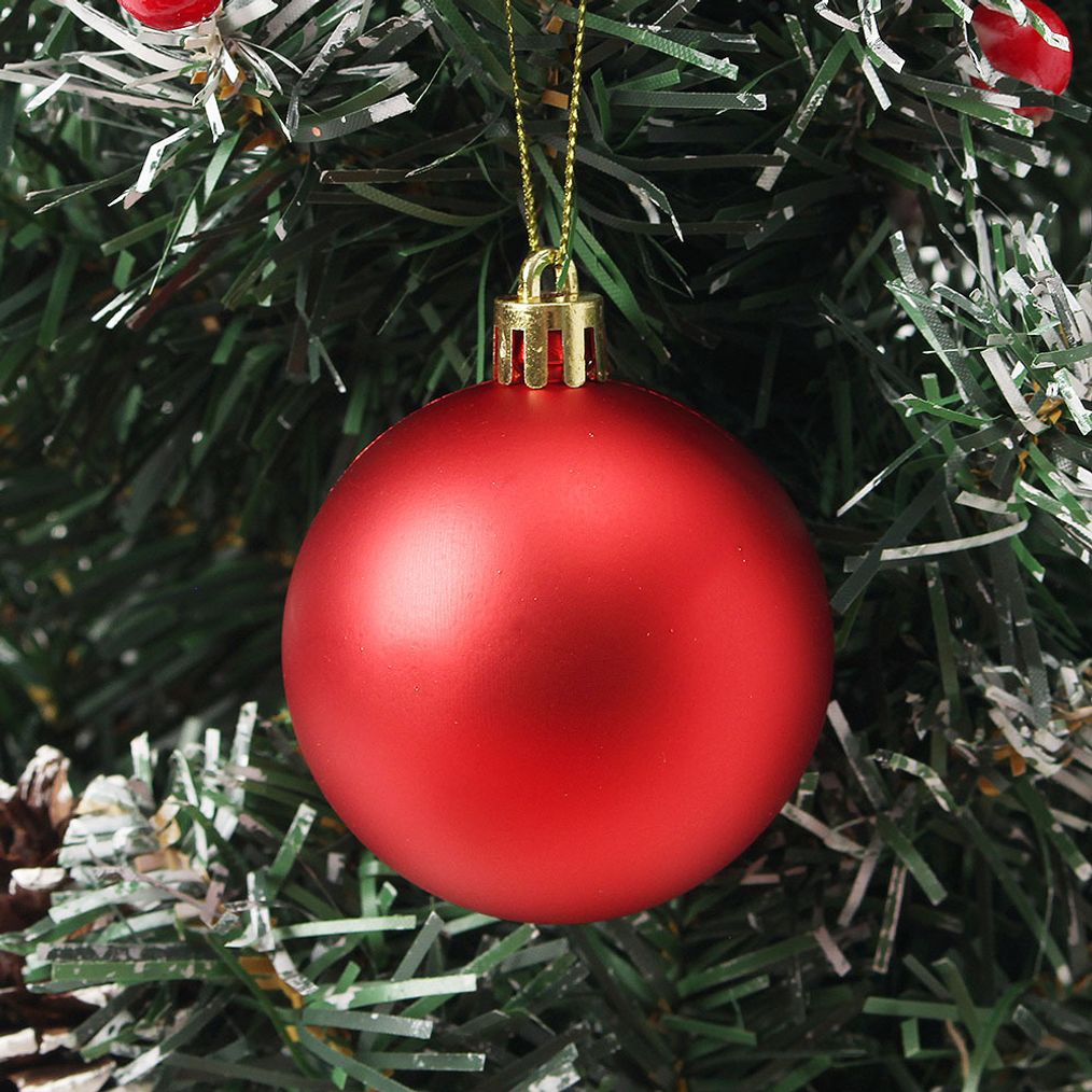 PrimeBulk 메리 레드 무광볼 12p세트(6cm)