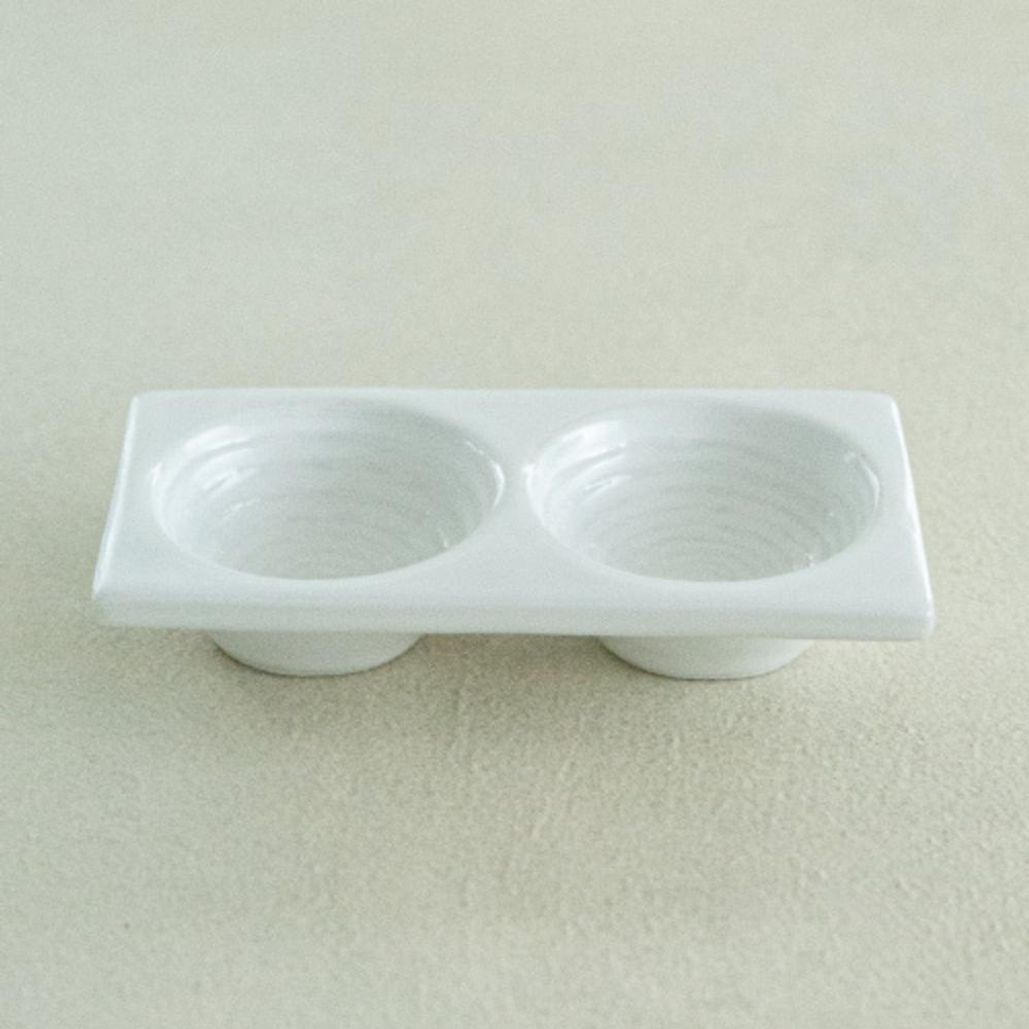 이천도자기 흰여울 2구 골초장기 14cm 식기 그릇