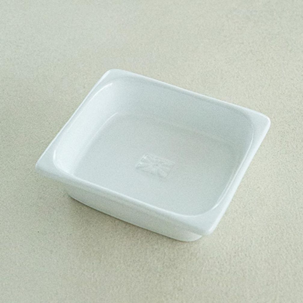 이천도자기 흰여울 직사각 찬기 13cm 식기 그릇 플레이트