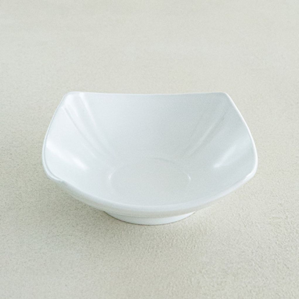 이천도자기 흰여울 사각 쿠프찬기 1호 13.5cm 식기 그릇 플레이트