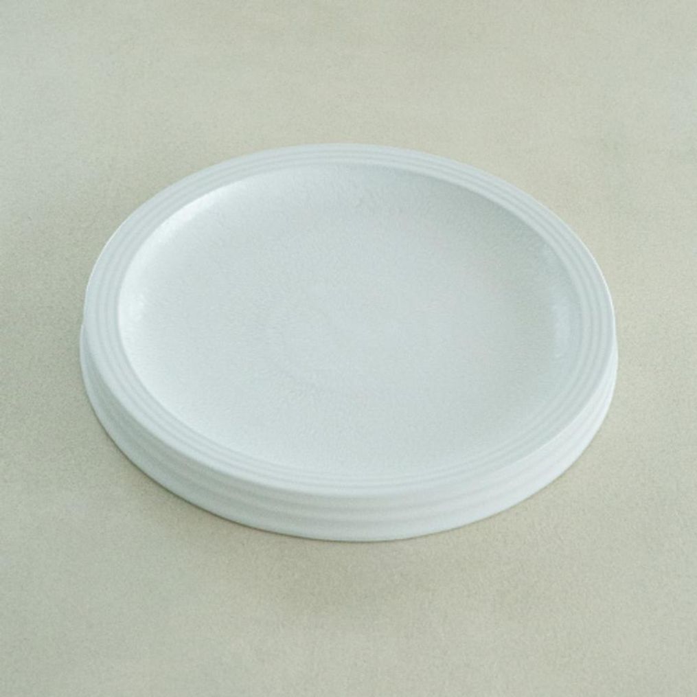 이천도자기 흰여울 퓨전 원접시 34.5cm 식기 그릇 플레이트 대접시