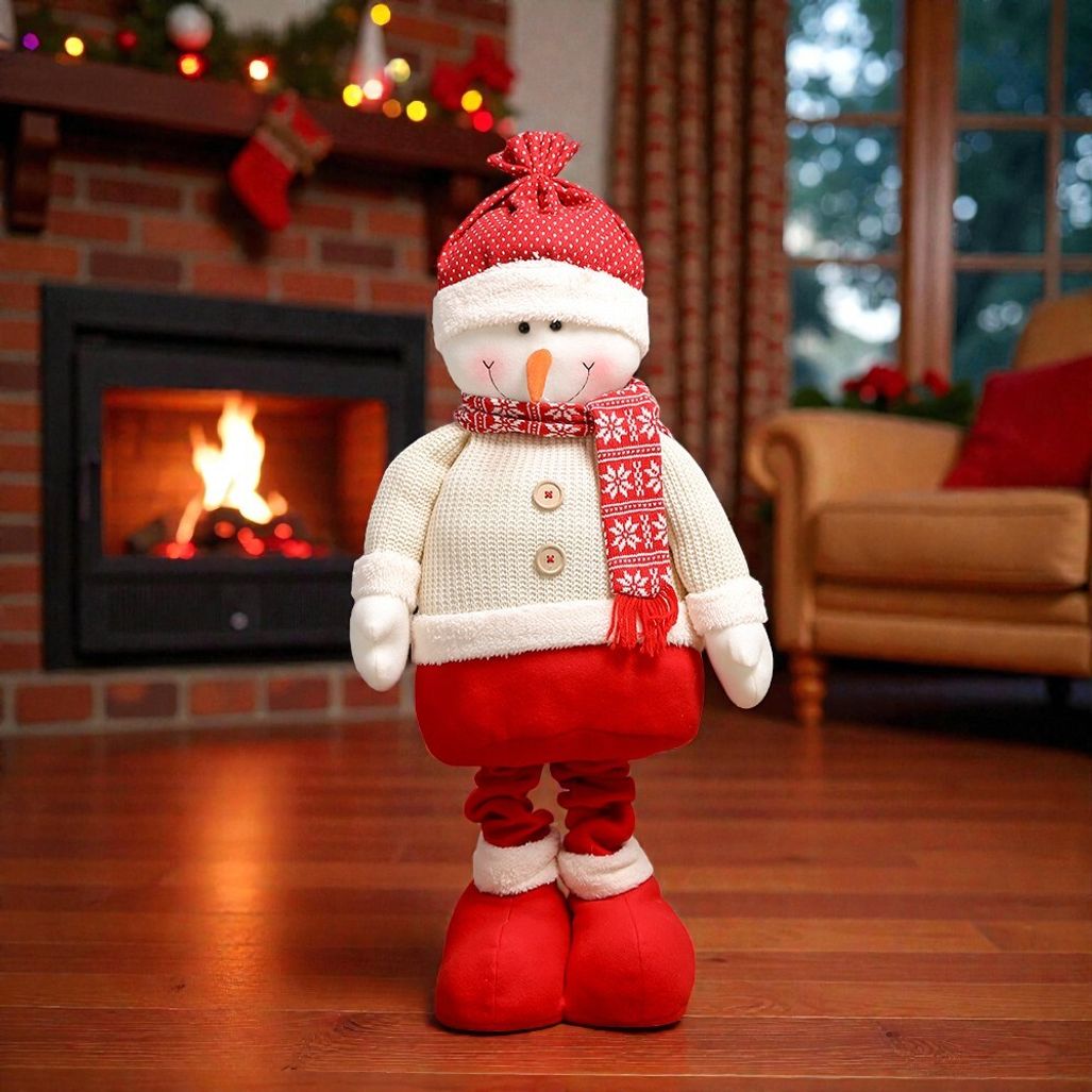 PrimeBulk 모던 100cm 롱다리 눈사람 인형