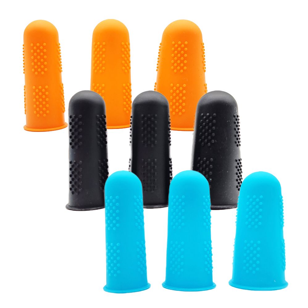실리콘 논슬립 돌기 골무 엄지 검지 중지 세 손가락 1세트