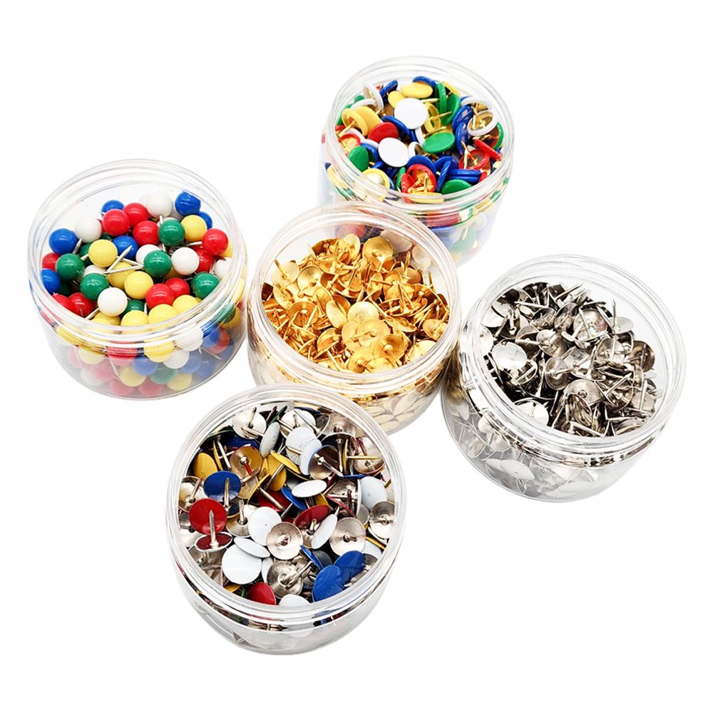 사무용 컬러 핀 압정 실버 골드 압핀 대용량 5종