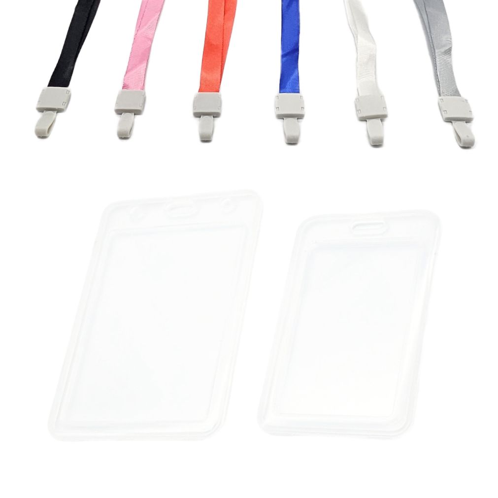 사원증 출입증 명찰 목걸이 무광 투명 홀더 케이스