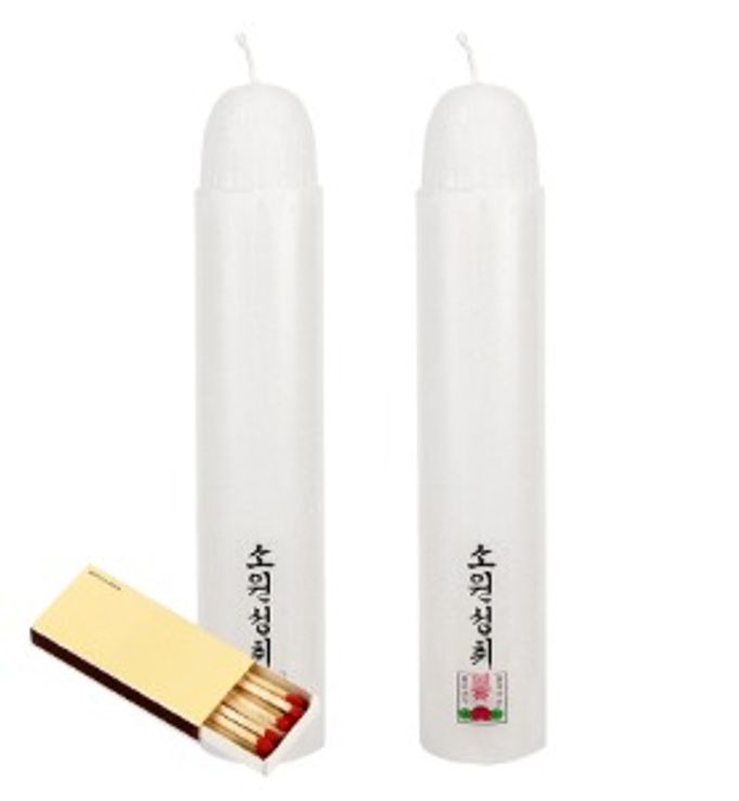 국산 불교 제사 차례 소원 양초 6000호 2개입