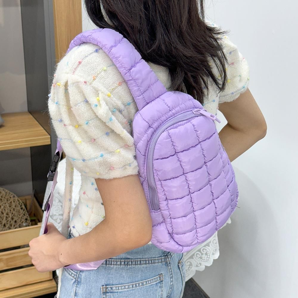 캐주얼 산책가방 패딩 슬링백 바디백