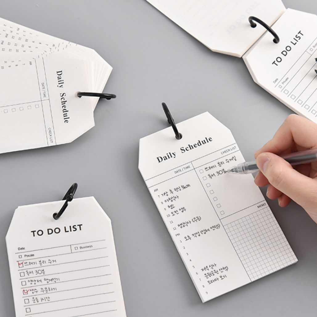 고리형 todo list 타임 스케줄 하루 계획표 플래너