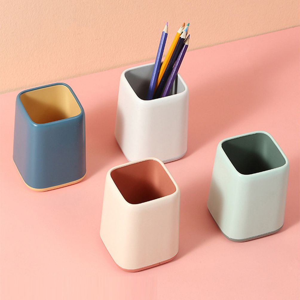 투톤 파스텔 필기구 정리함 색연필 꽂이 보관 연필 통