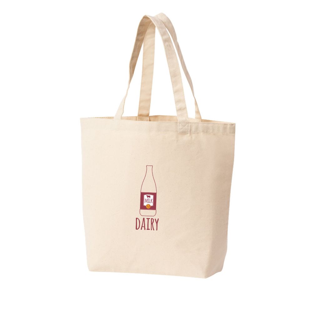 에코백 토트백 우유병 밀크 밀크 젖소우유 낙농우유 다양한 색상 사이즈