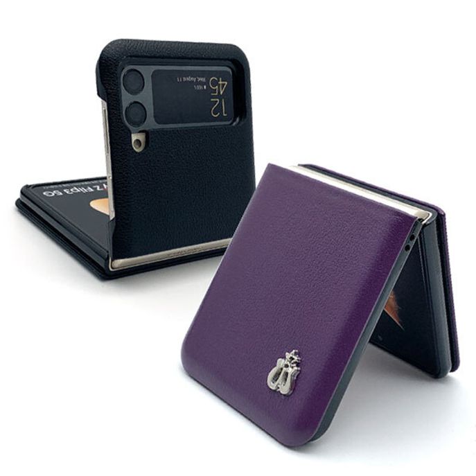 갤럭시 Z플립3 F711 F716 MDM가죽 범퍼 케이스