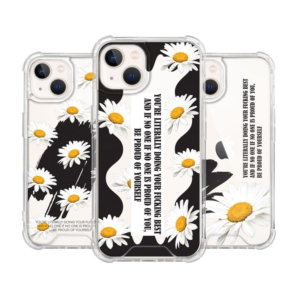 갤럭시버디 케이스 블랙데이지 젤하드 범퍼 A226