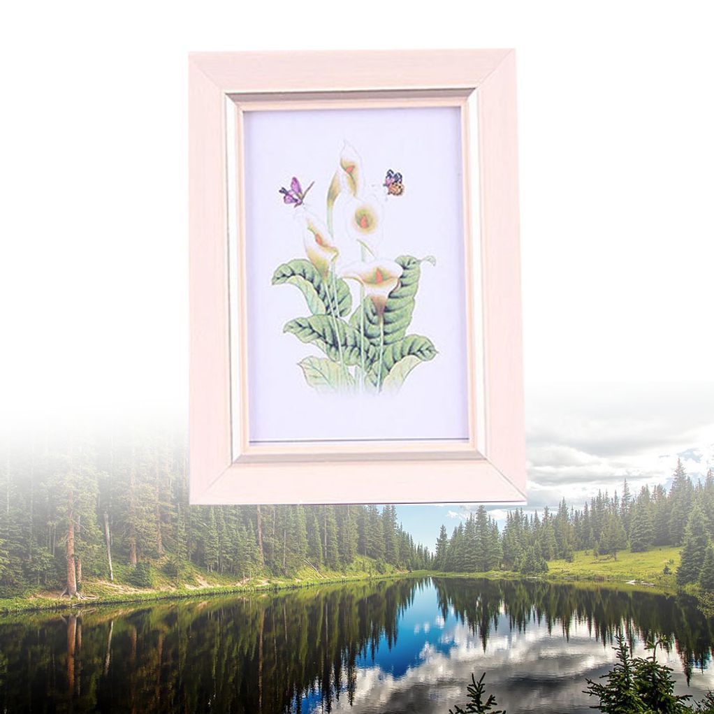 사진액자 포토테이블 사진 빈티지라인액자 아이보리