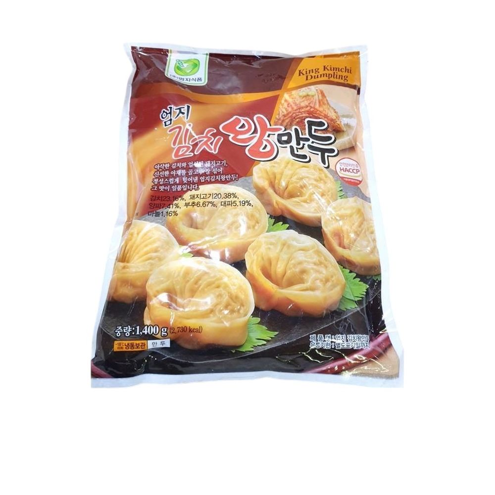 엄지식품 김치왕만두 70g x20개 1.4Kg x1개
