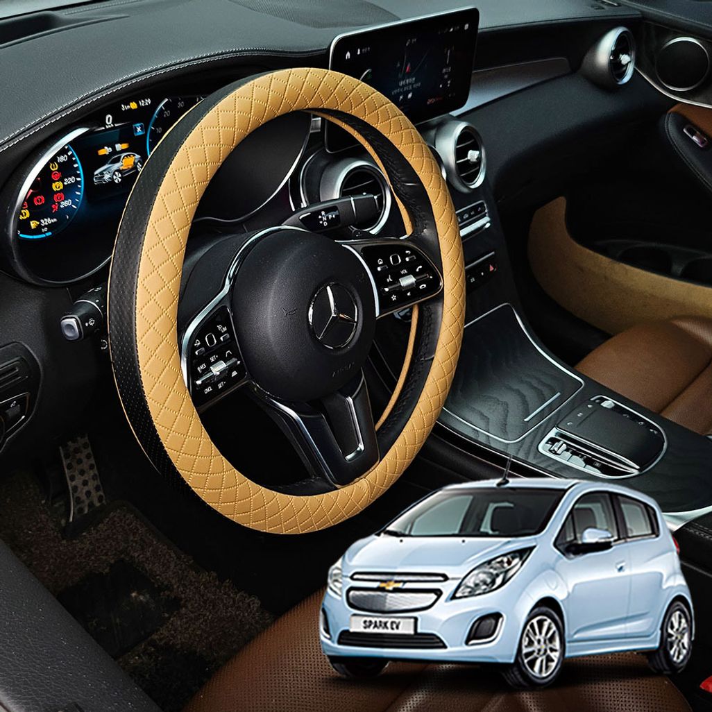 스파크EV 호환 시즌2 엠보싱 타공 핸들커버