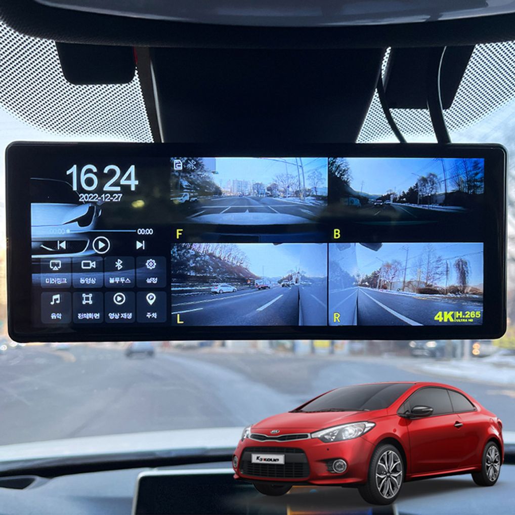 K3쿱 호환 터치LCD 호크W9 블랙박스