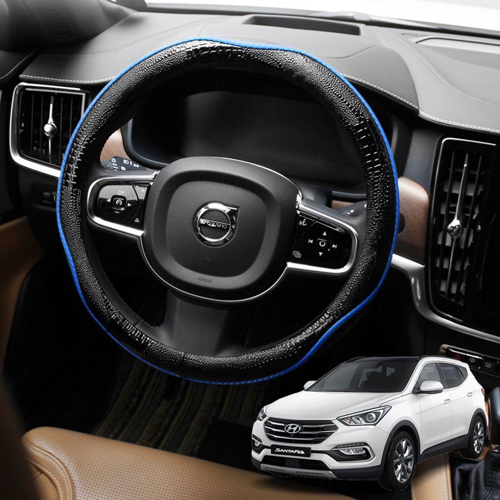 싼타페DM호환 카본가죽스네이크 핸들커버