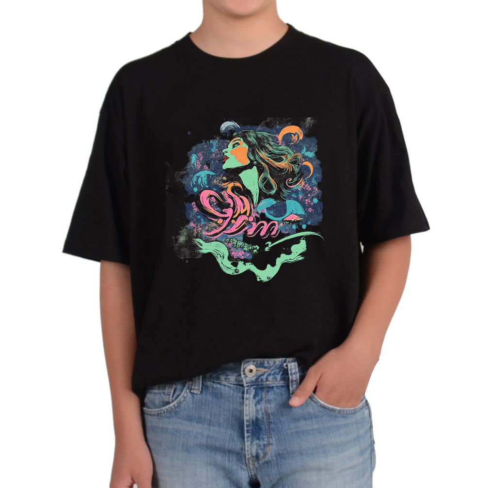 반팔티 다양한 색상 사이즈 아가씨 몽환적 분위기 여인