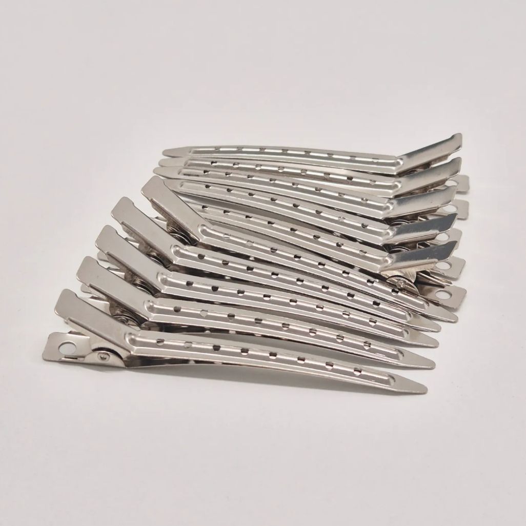 9cm 미용실 머리핀 앞머리 뿌리볼륨 집게핀 핀컬핀 10개