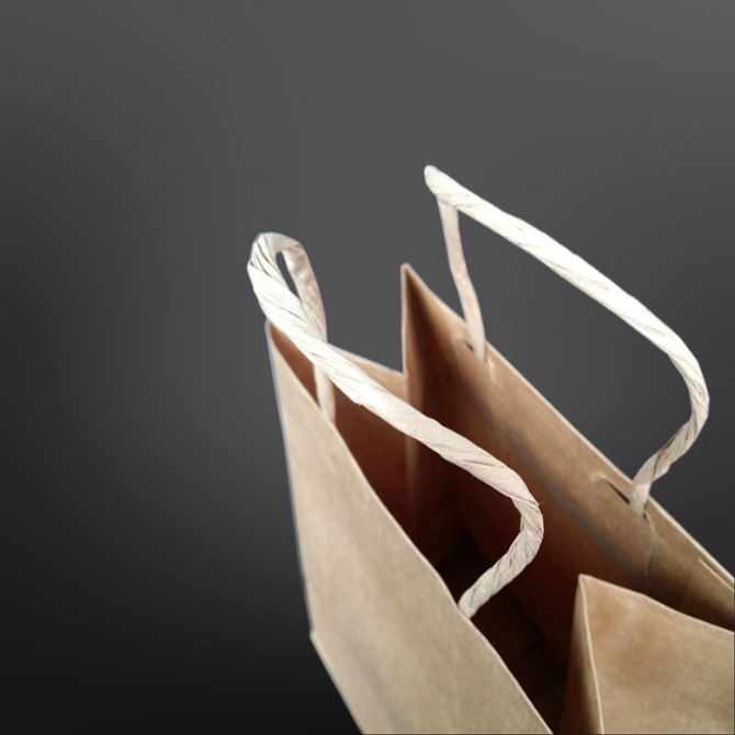 내추럴 꼬임끈 크라프트 종이백 20X22cm 옆11cm 10매