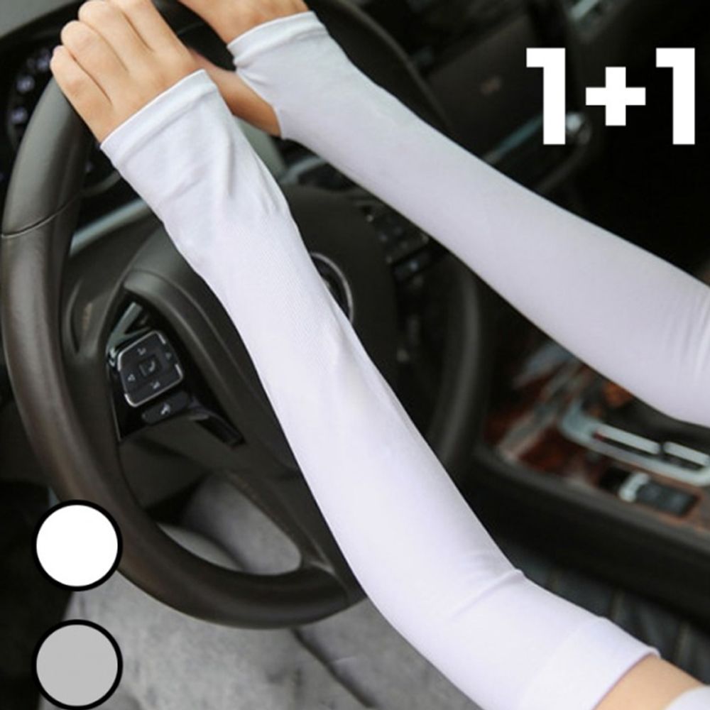 1+1 워터리 쿨토시 냉감 골프 등산 운전 낚시 손등형 자외선차단 여름 토시