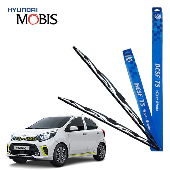 올뉴모닝JA 현대모비스 순전형 와이퍼 600mm 350mm 윈도우 브러쉬 좌우세트