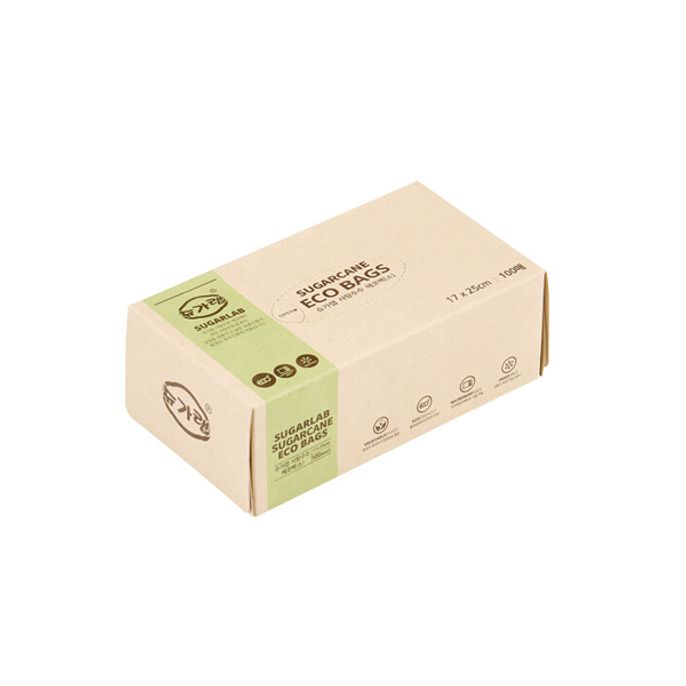 슈가랩 사탕수수 에코백 소 17x25cm 100매