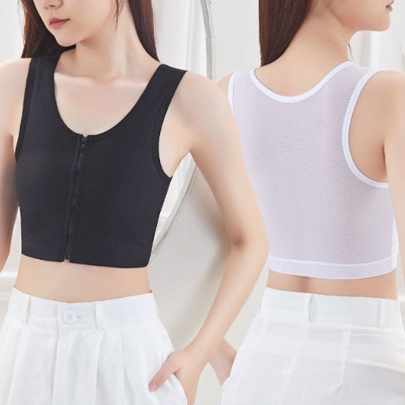 여성 운동 일상 라인정리 지퍼 압박 베스트